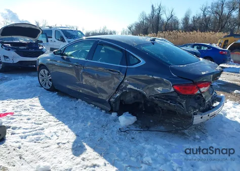 2015 Chrysler 200 Limited z USA, uszkodzony, nr VIN 1C3CCCAB2FN751879